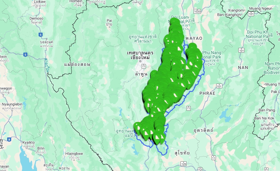 สถานะโครงสร้างฝาย จังหวัดลำปาง